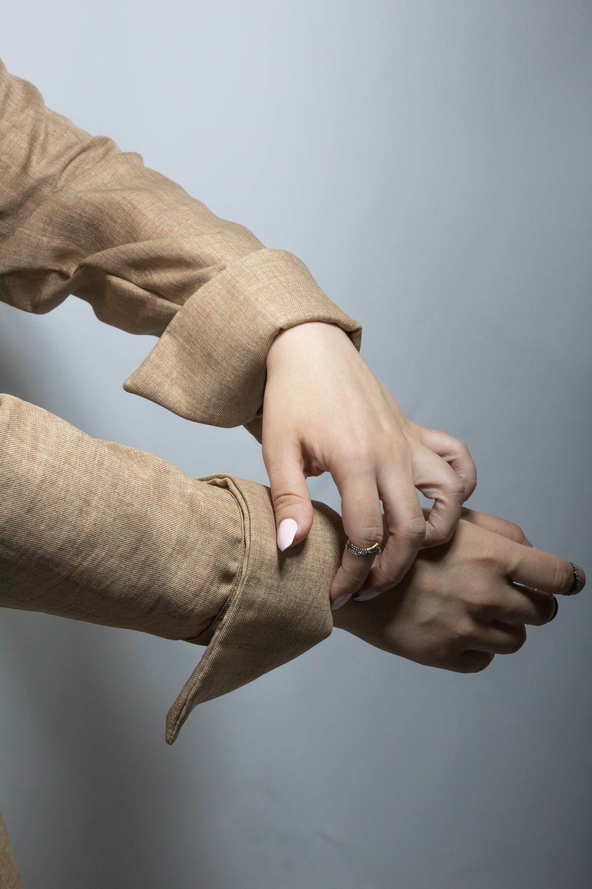 قميص ذو خصر جذاب - بُنّي