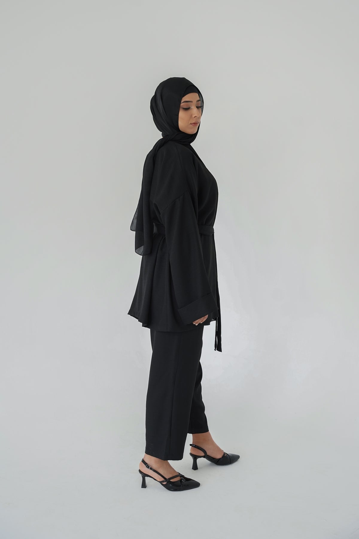 Nisaje Top & Bottom Set – Black