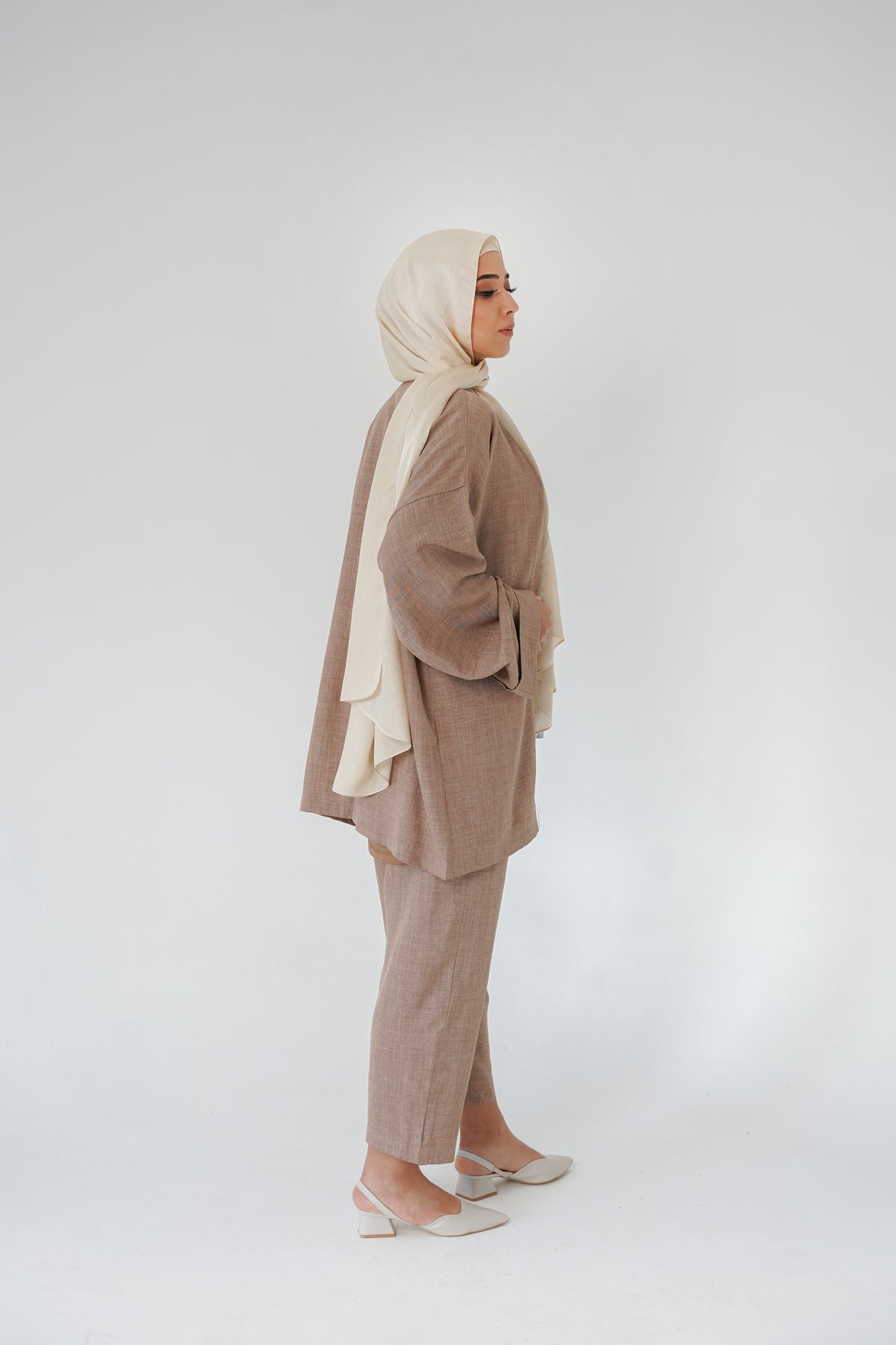 Nisaje Top & Bottom Set – Brown