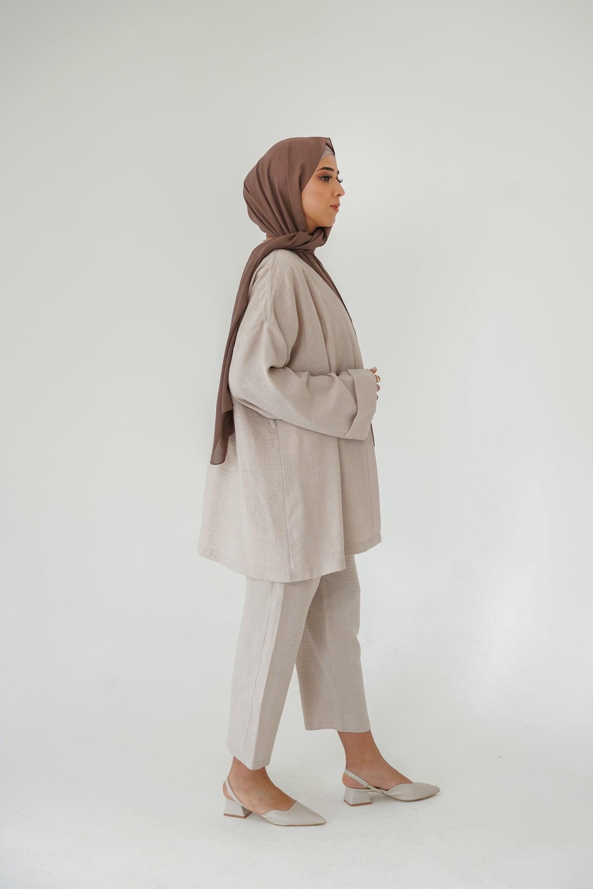 Nisaje Top & Bottom Set – Ecru
