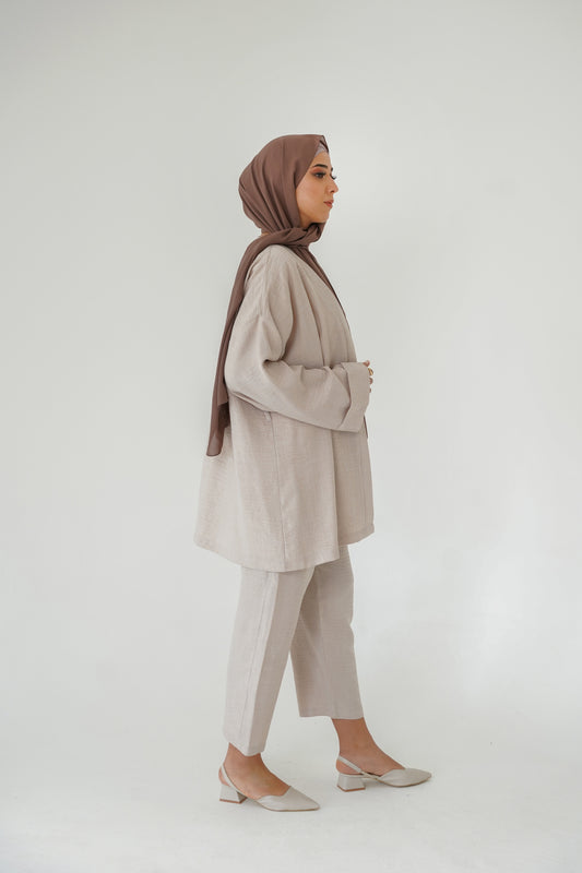 Nisaje Top & Bottom Set – Ecru